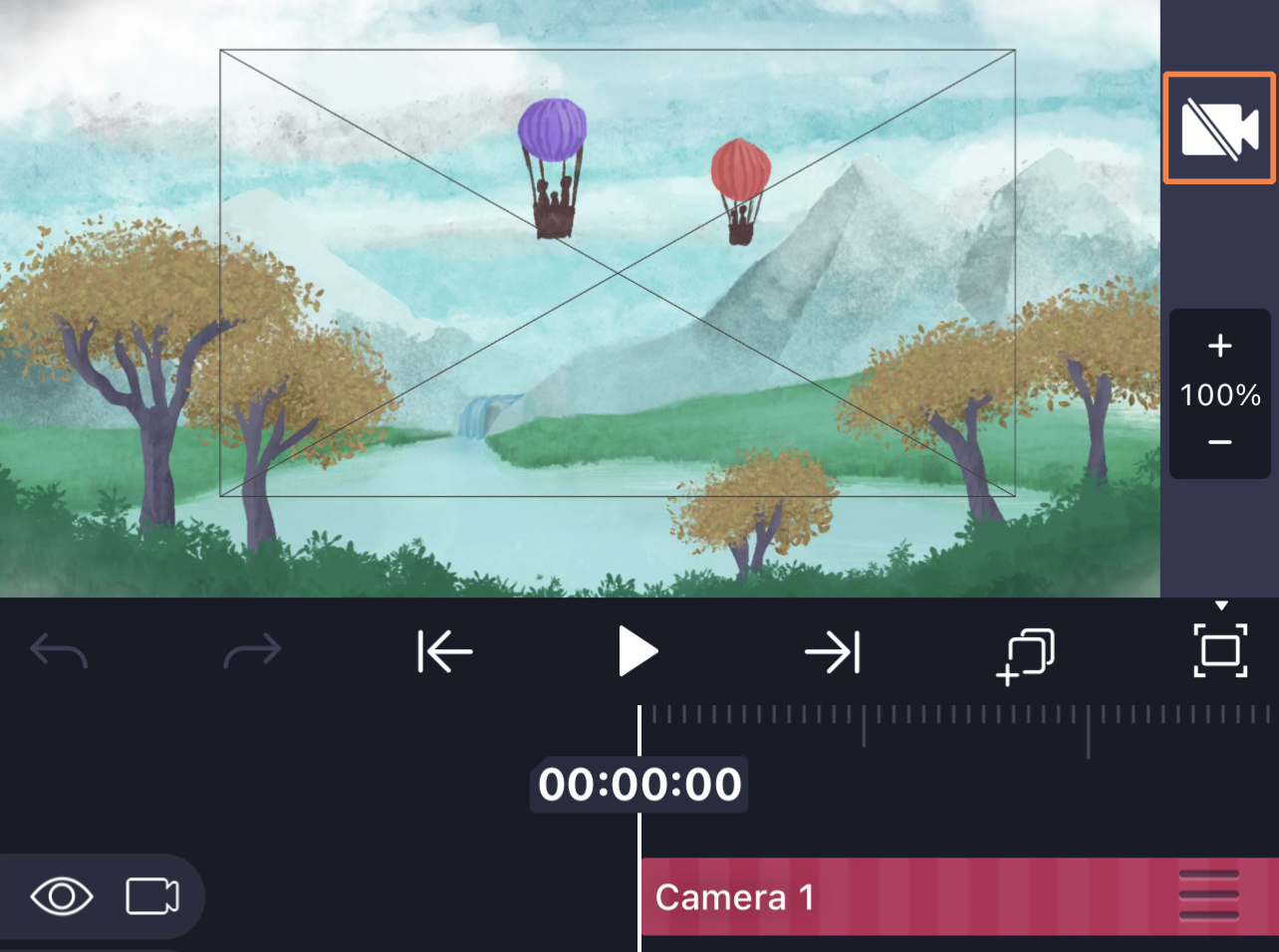 Alight Motion: интерфейс программы