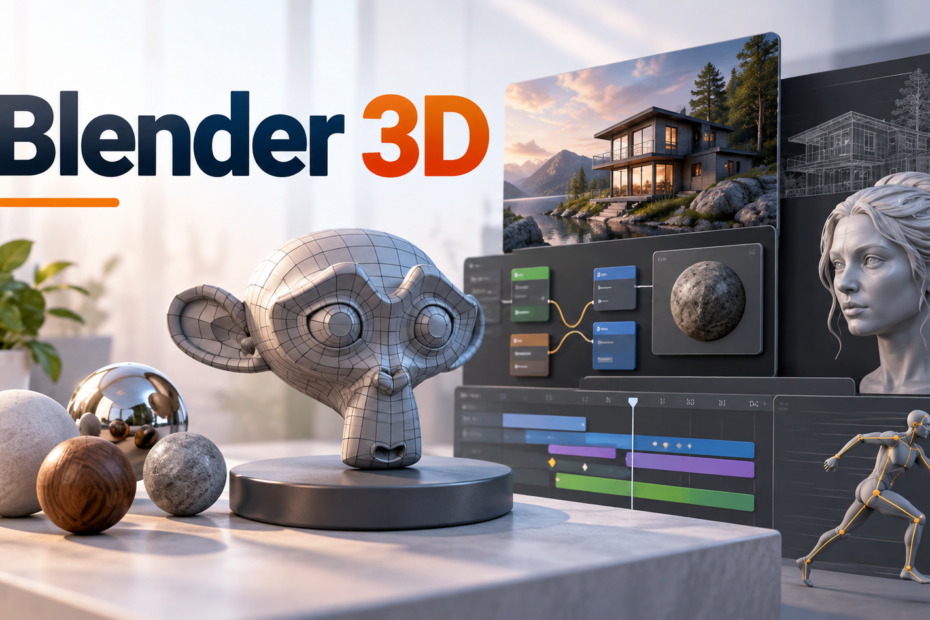Blender 3D: моделирование, анимация, рендер и видеомонтаж Blender 3D