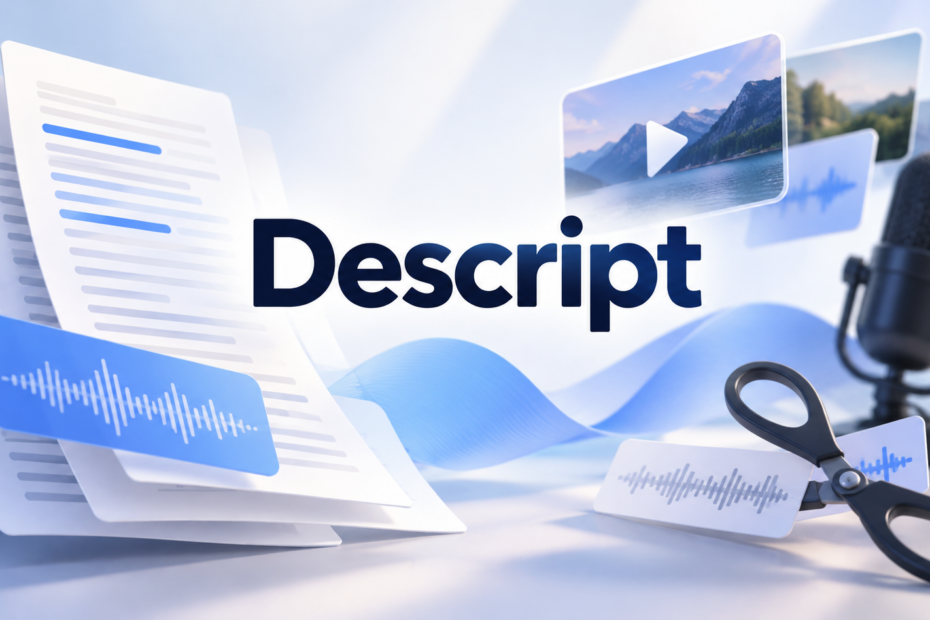 Descript: монтаж видео и подкастов по текстовой расшифровке Descript