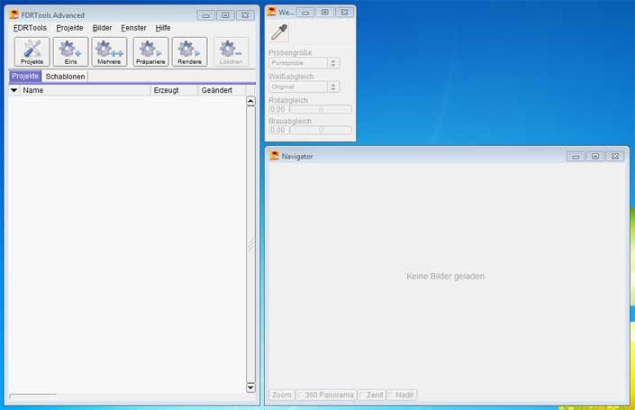 Первый запуск FDRTools Advanced: окно проектов, Tools и Navigator