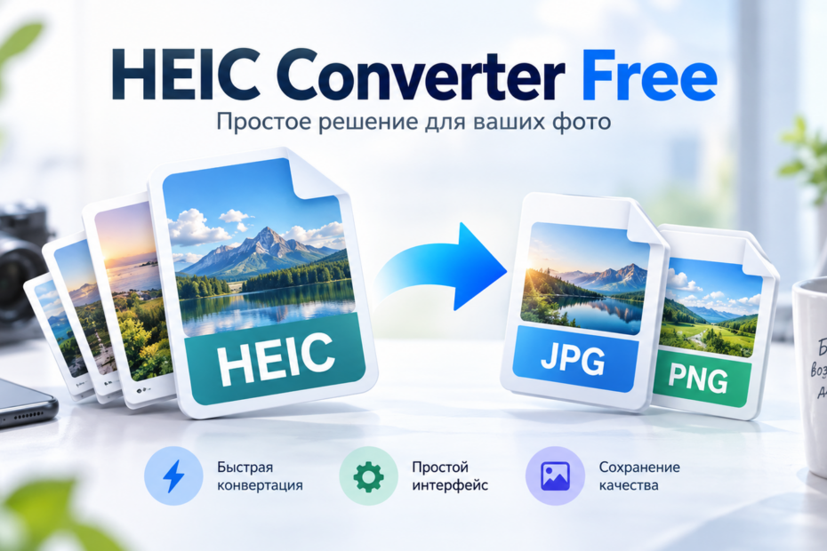 HEIC Converter Free: пакетная конвертация HEIC с настройкой качества и EXIF HEIC Converter Free