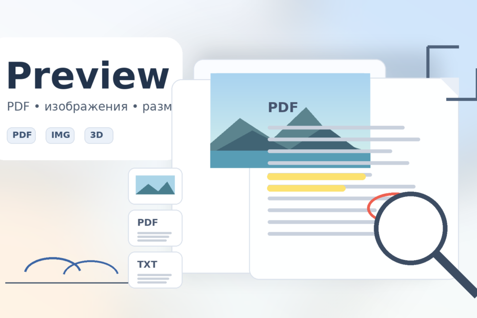 Preview: работа с PDF, изображениями и 3D на Mac Preview