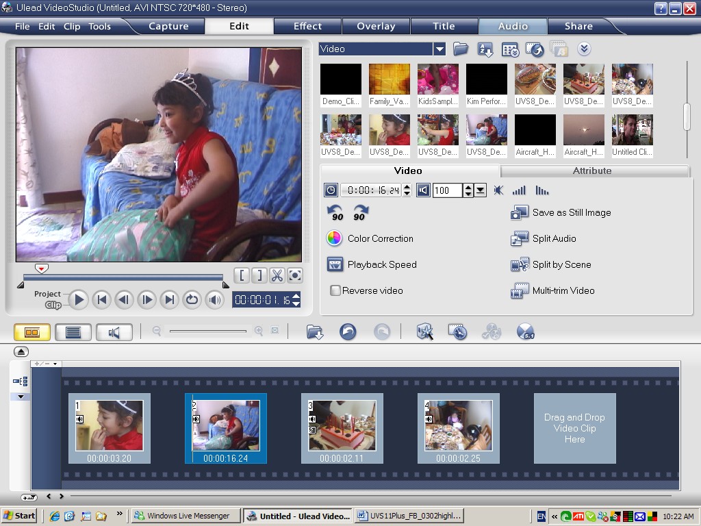 Интерфейс Ulead VideoStudio 11 — экран 5