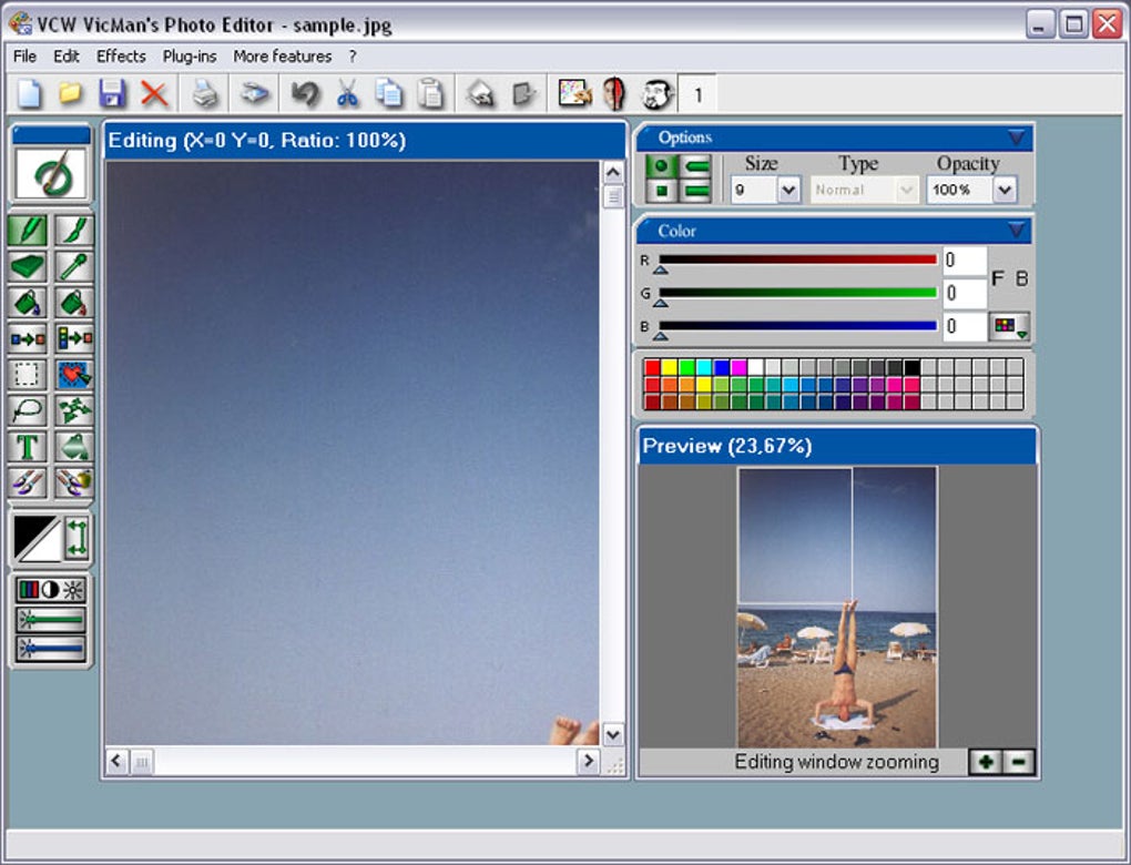 Редактирование фотографии в VCW VicMan’s Photo Editor
