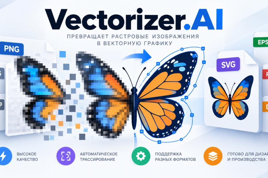 Vectorizer.AI: векторизация растровых изображений и экспорт SVG Vectorizer.AI