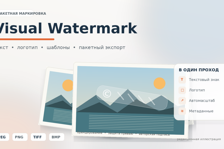 Visual Watermark: водяные знаки и пакетная обработка изображений Visual Watermark